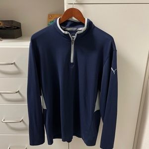 Mens Puma lightweight quarter zip pullover